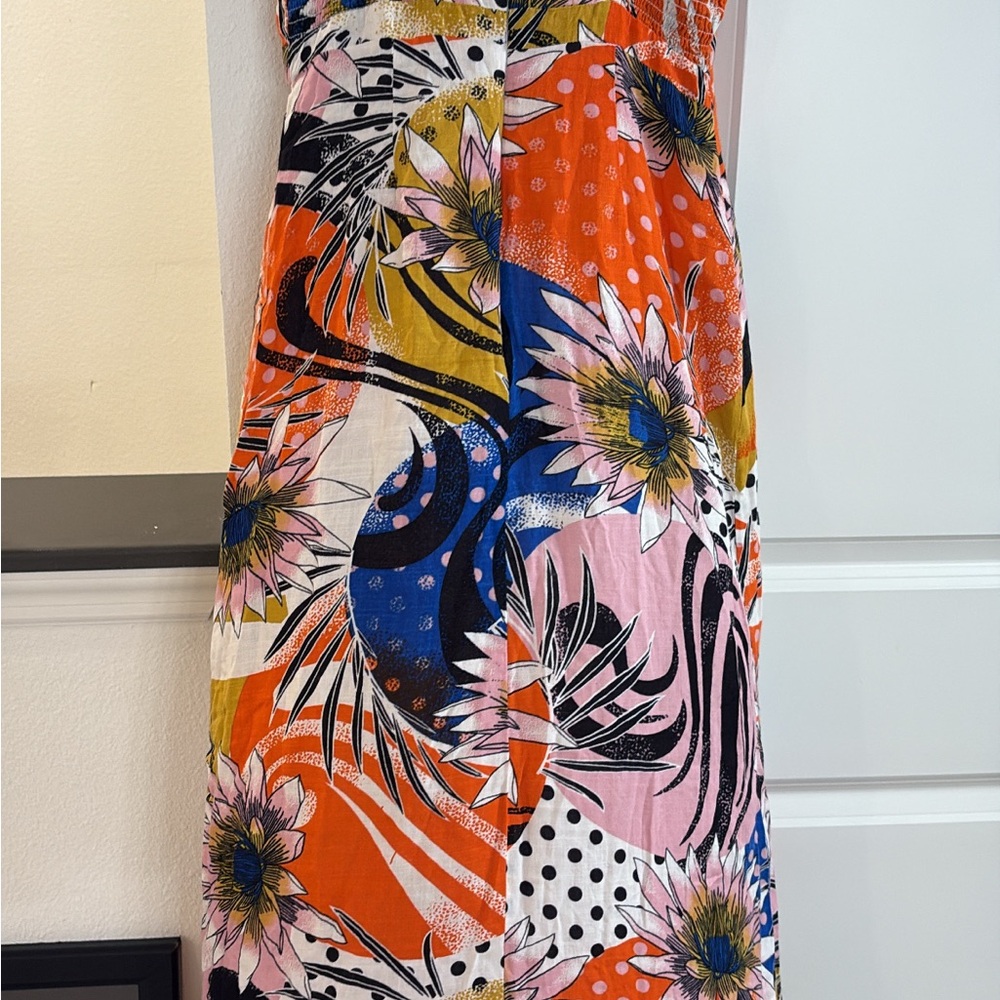 Walter Baker Multicolor Floral Midi Dress